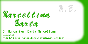marcellina barta business card